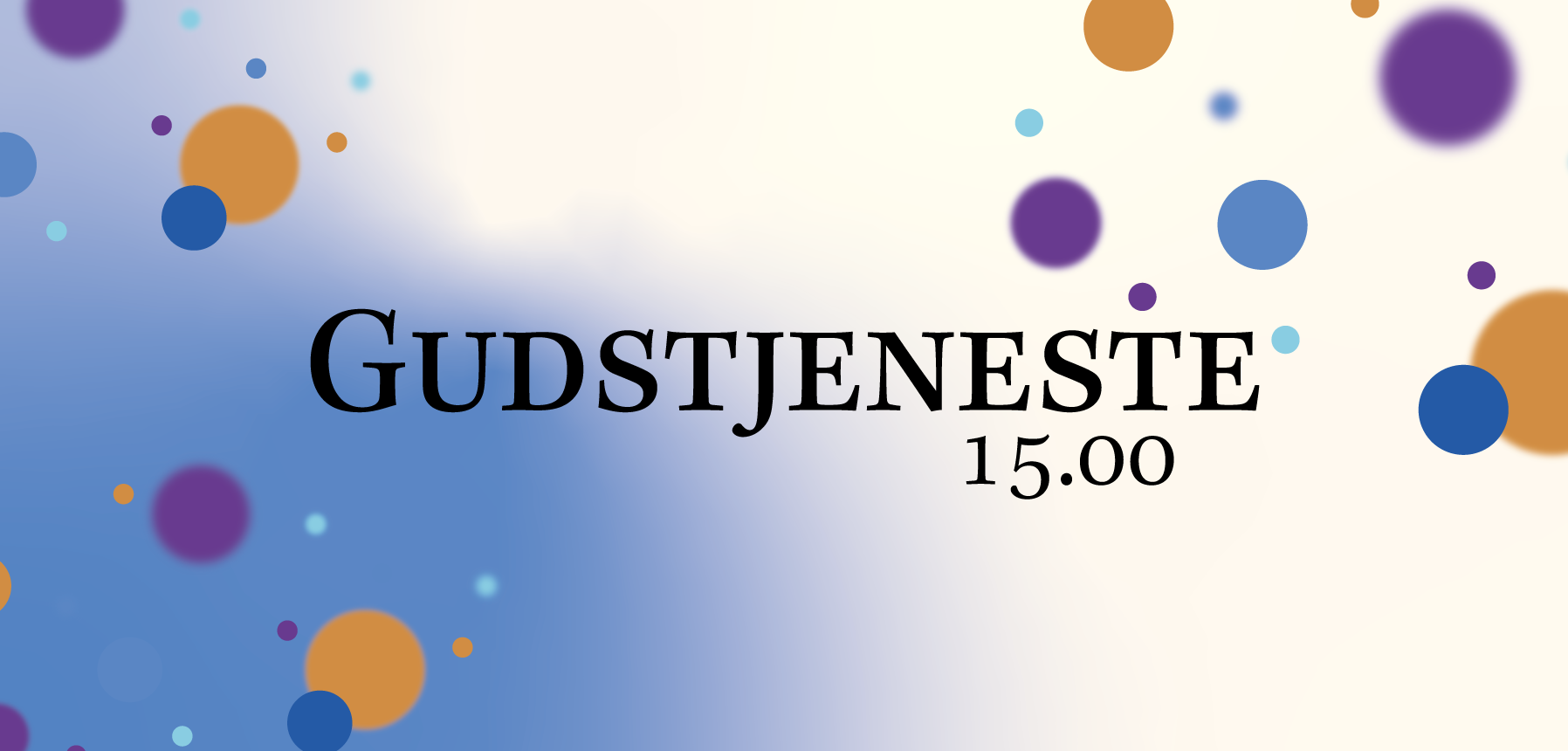 Gudstjeneste kl. 15.00