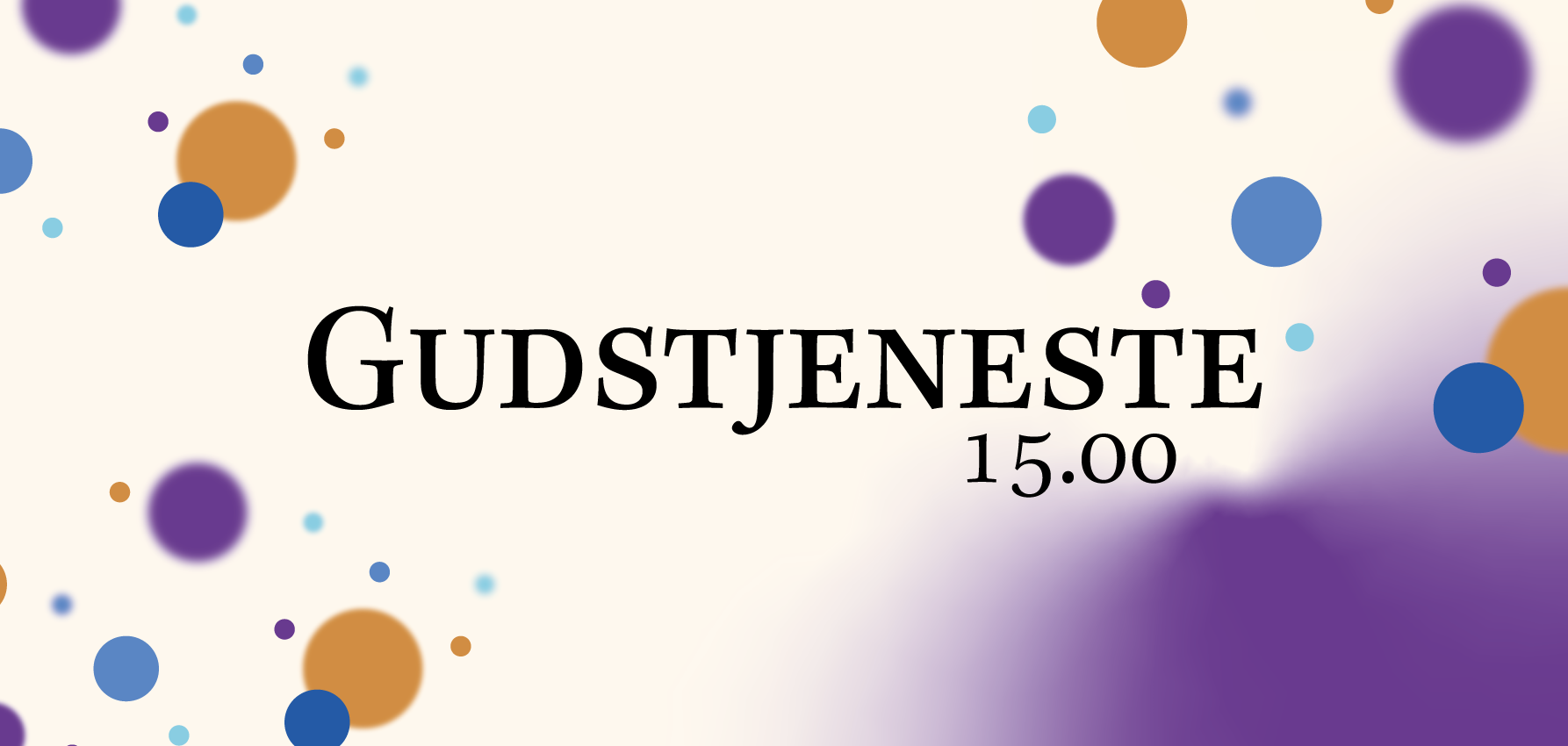 Gudstjeneste kl. 15.00