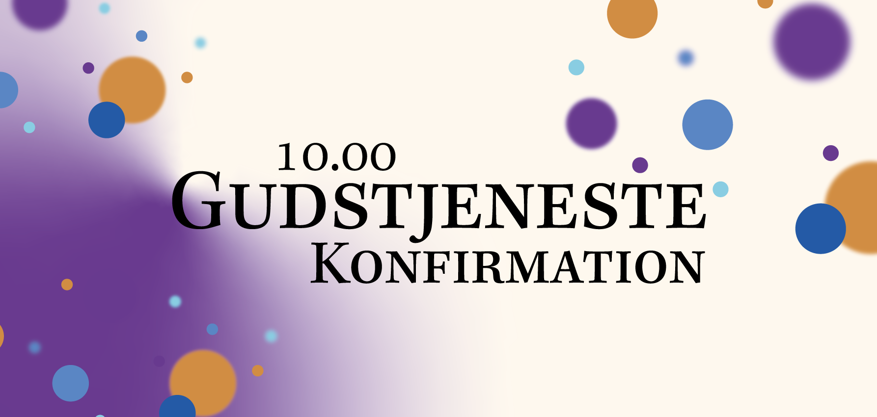 Konfirmation kl. 10.00
